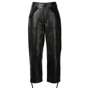 Polo Ralph Lauren cropped leather trousers